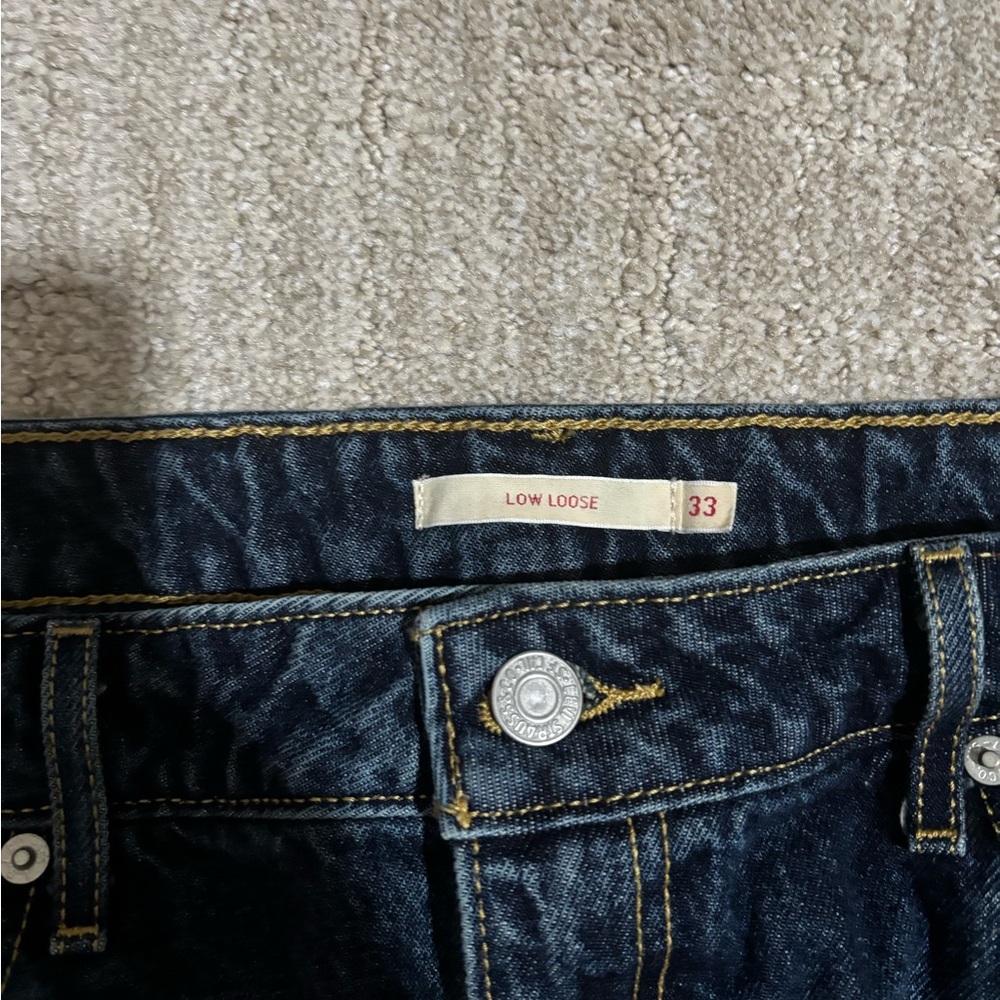 Levi’s Low Loose Dark Wash Jeans - Picture 3 of 4
